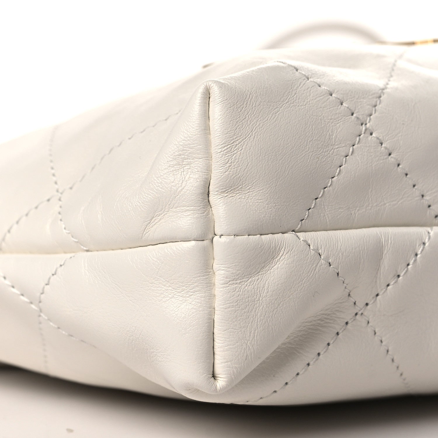 Chanel Shiny Calfskin Quilted Mini Chanel 22 White 8 of 9