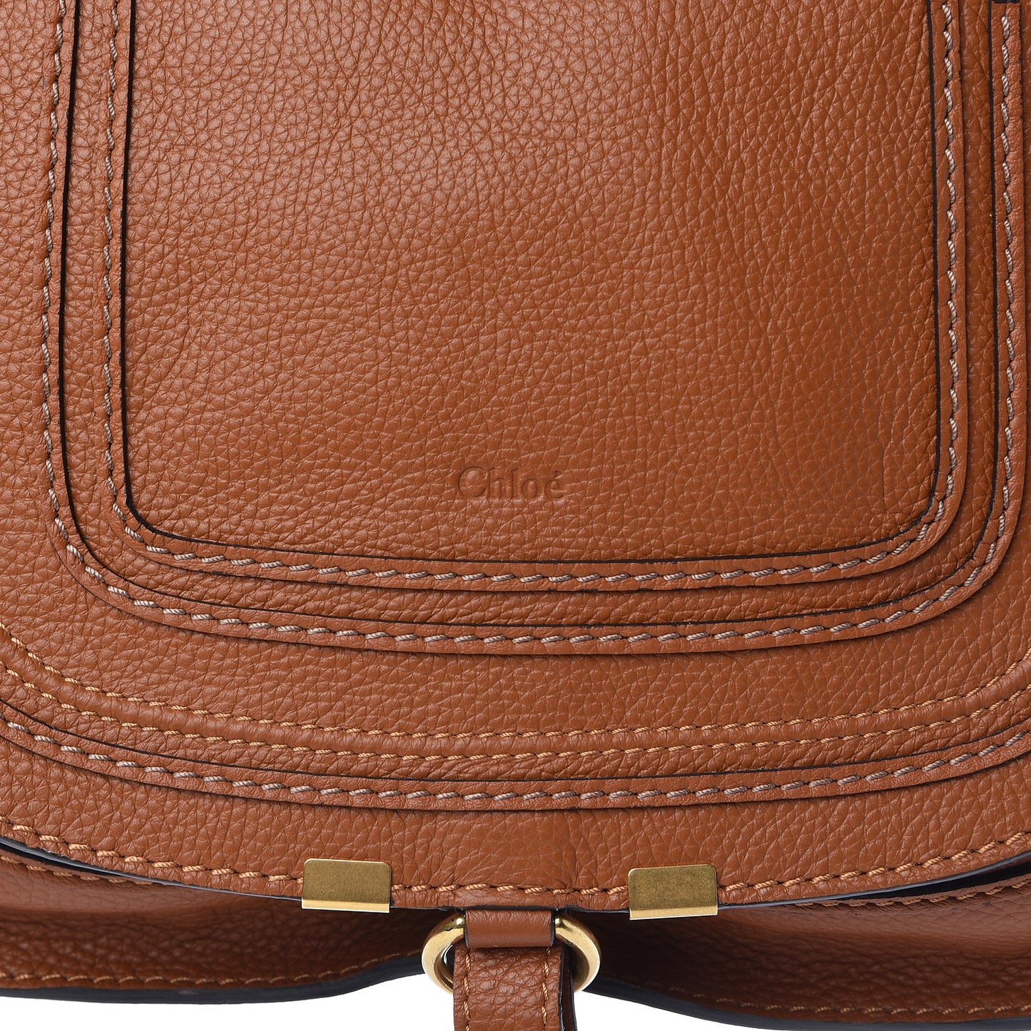 Calfskin Medium Marcie Satchel Tan