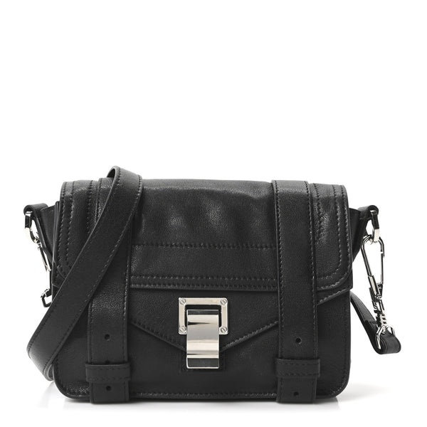 Proenza Schouler Lambskin PS1 Mini Crossbody Bag Black 1840086