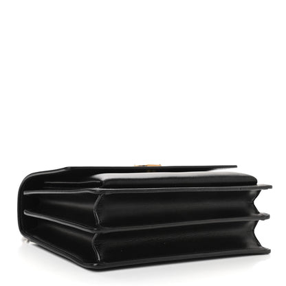 Saint Laurent Smooth Calfskin Medium Monogram Sunset Satchel Black 3 of 10