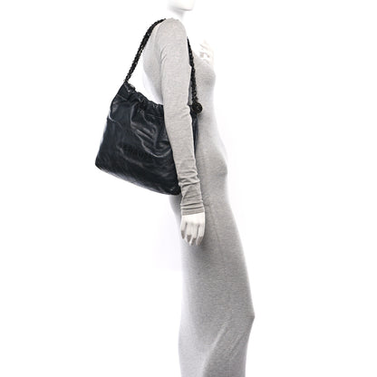 Chanel Shiny Calfskin Quilted Small Chanel 22 So Black 2 of 12