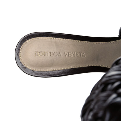 Bottega Veneta Shiny Nappa Intrecciato The Board Sandals 37.5 Chocolate 7 of 7