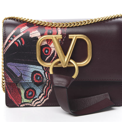 Valentino Garavani X UNDERCOVER Smooth Calfskin Butterfly Mini VRing Crossbody Bag Rubin 7 of 10