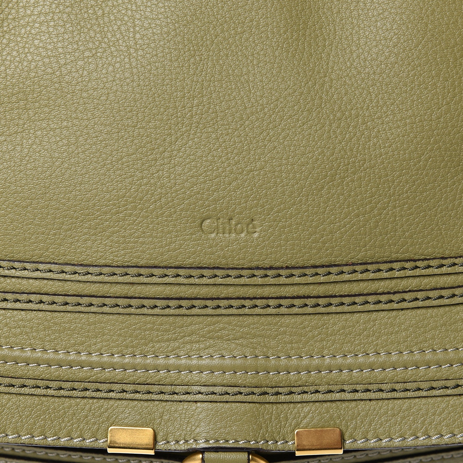 Chloe Calfskin Large Marcie Satchel Green 10 of 11