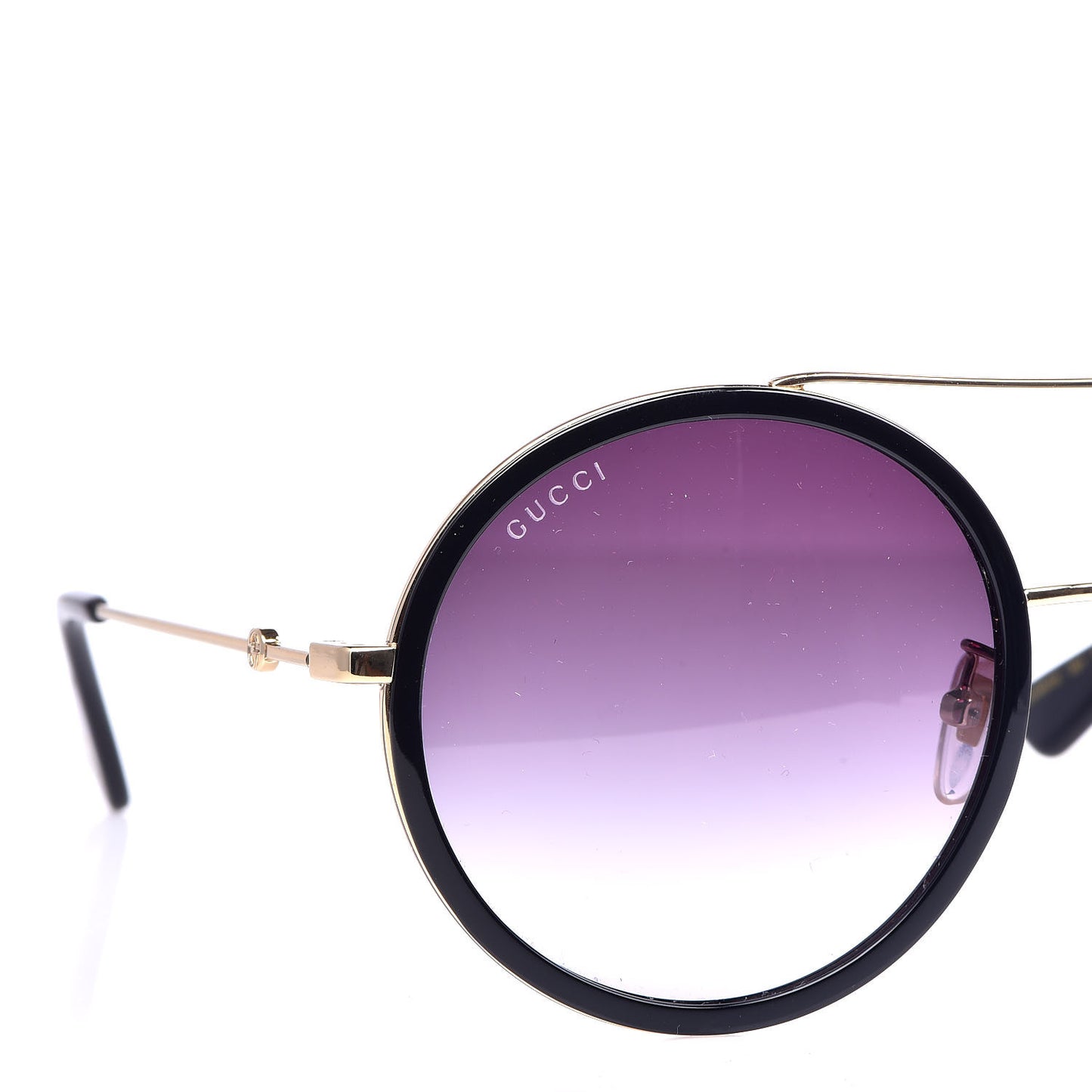 Round Frame Sunglasses GG0061S Black