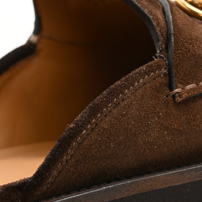 Gucci Suede Horsebit Platform Mules 39.5 Washed Brown 16 of 16