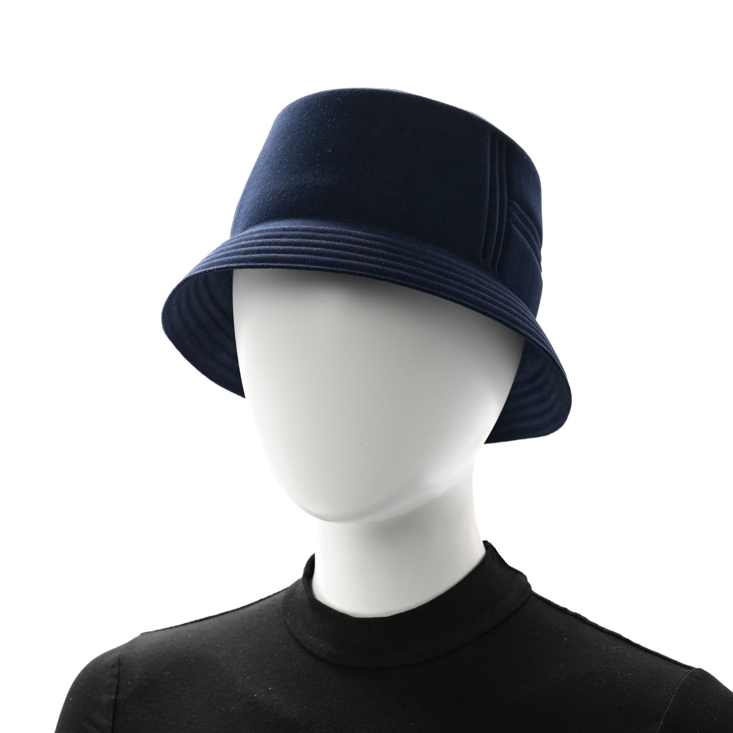Hermes Rabbit Felt Dylan Hat 57 Bleu De Minuit 2 of 9