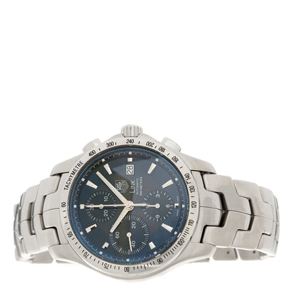 Tag Heuer Stainless Steel 42mm Link Automatic Watch Blue CJF2114 2 of 4