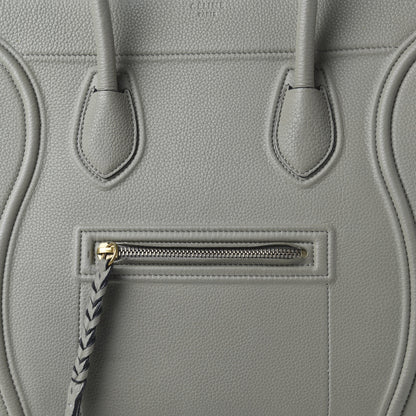 Celine Baby Grained Calfskin Medium Phantom Luggage Grey 7 of 12