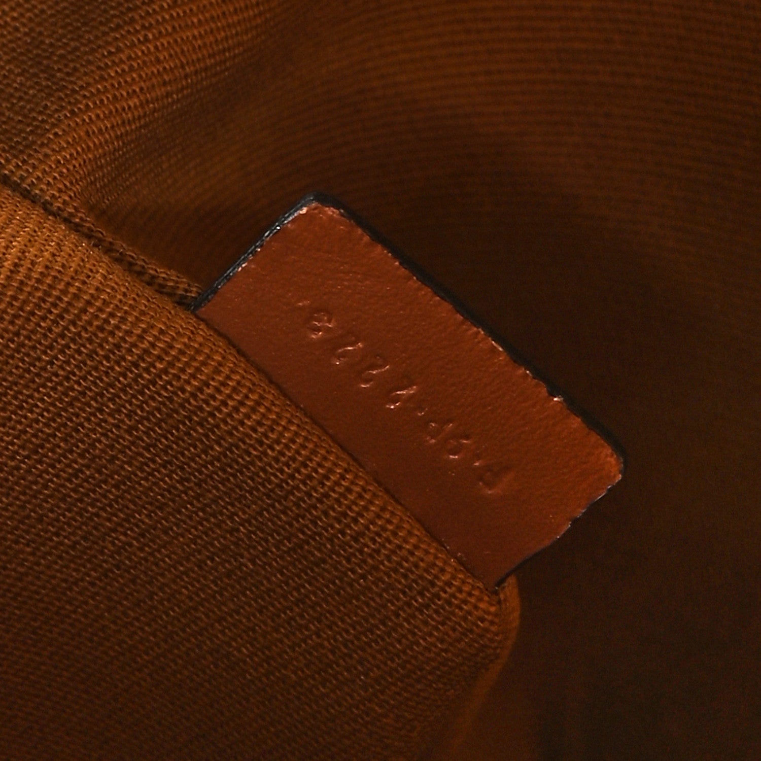 Celine Triomphe Canvas Calfskin Small Pouch Tan 6 of 8