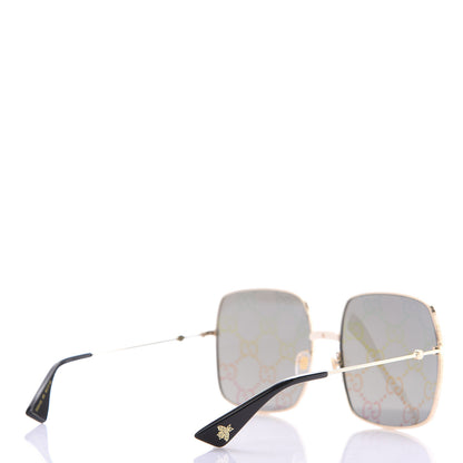Gucci Rectangular Frame Sunglasses GG0414S Black 4 of 8