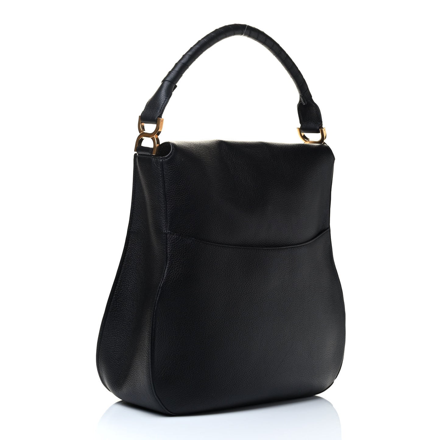 Calfskin Marcie Hobo Black