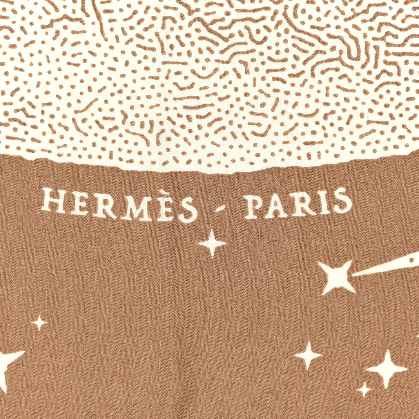 Silk Cashmere Clair De Lune Shawl 140 Camel White