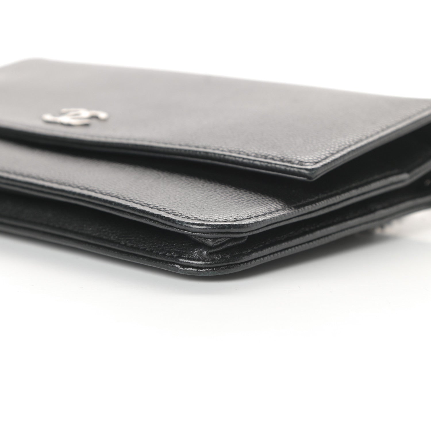Chanel Caviar Sevruga Wallet On Chain WOC Black 11 of 14
