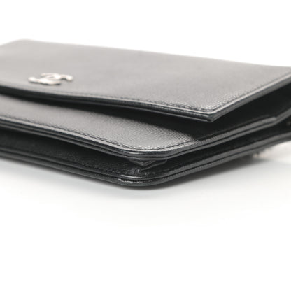 Chanel Caviar Sevruga Wallet On Chain WOC Black 11 of 14