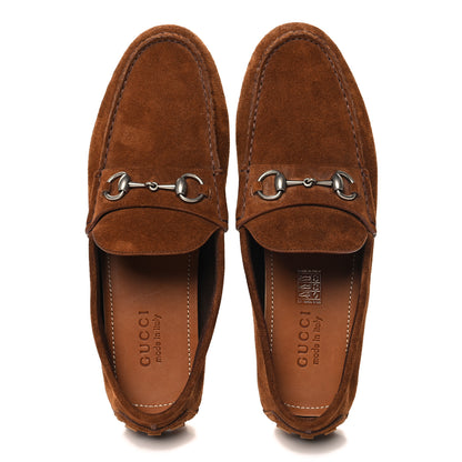 Gucci Suede Mens Horsebit Driver Loafers 10 Cuir 2 of 9