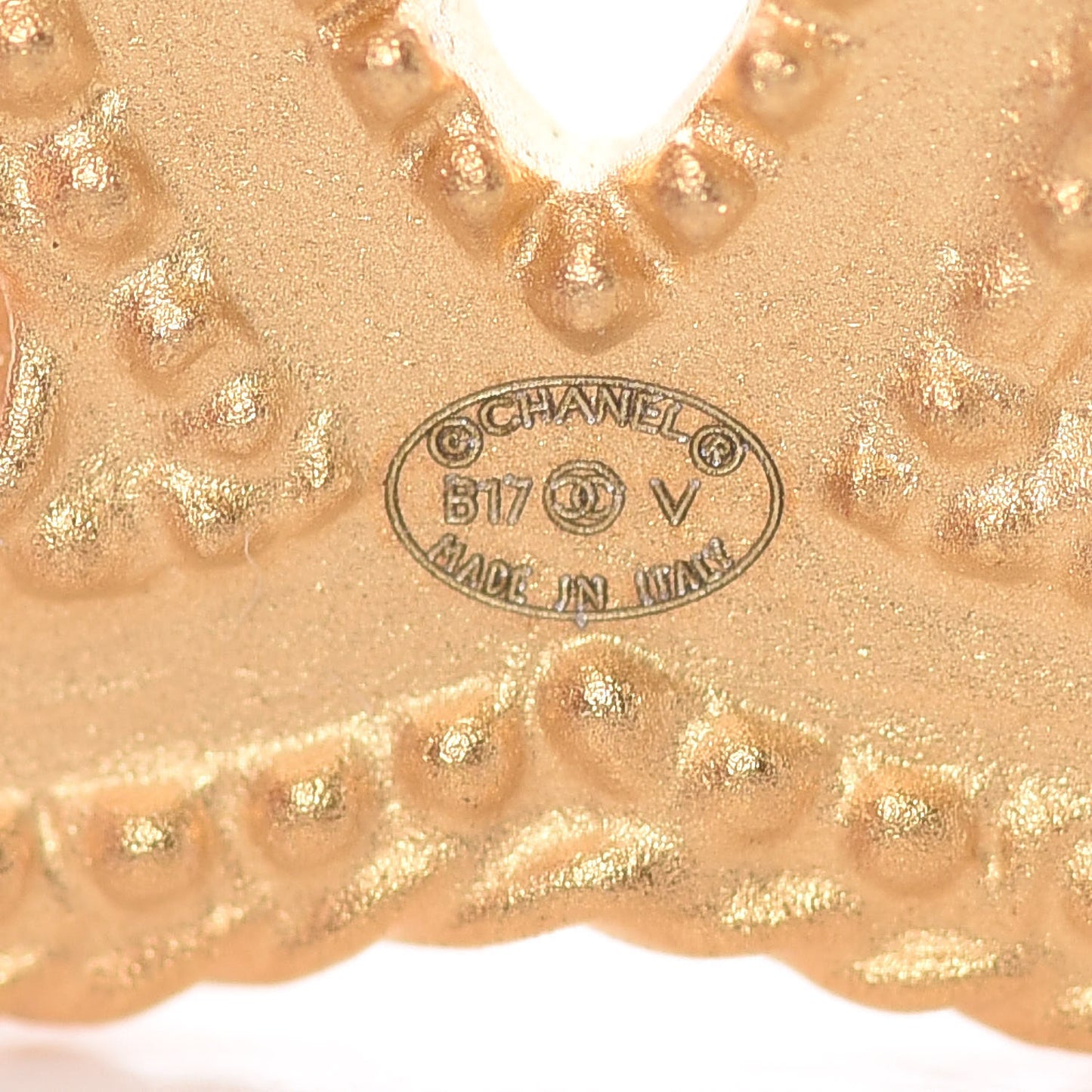 CC Drop Earrings Matte Gold