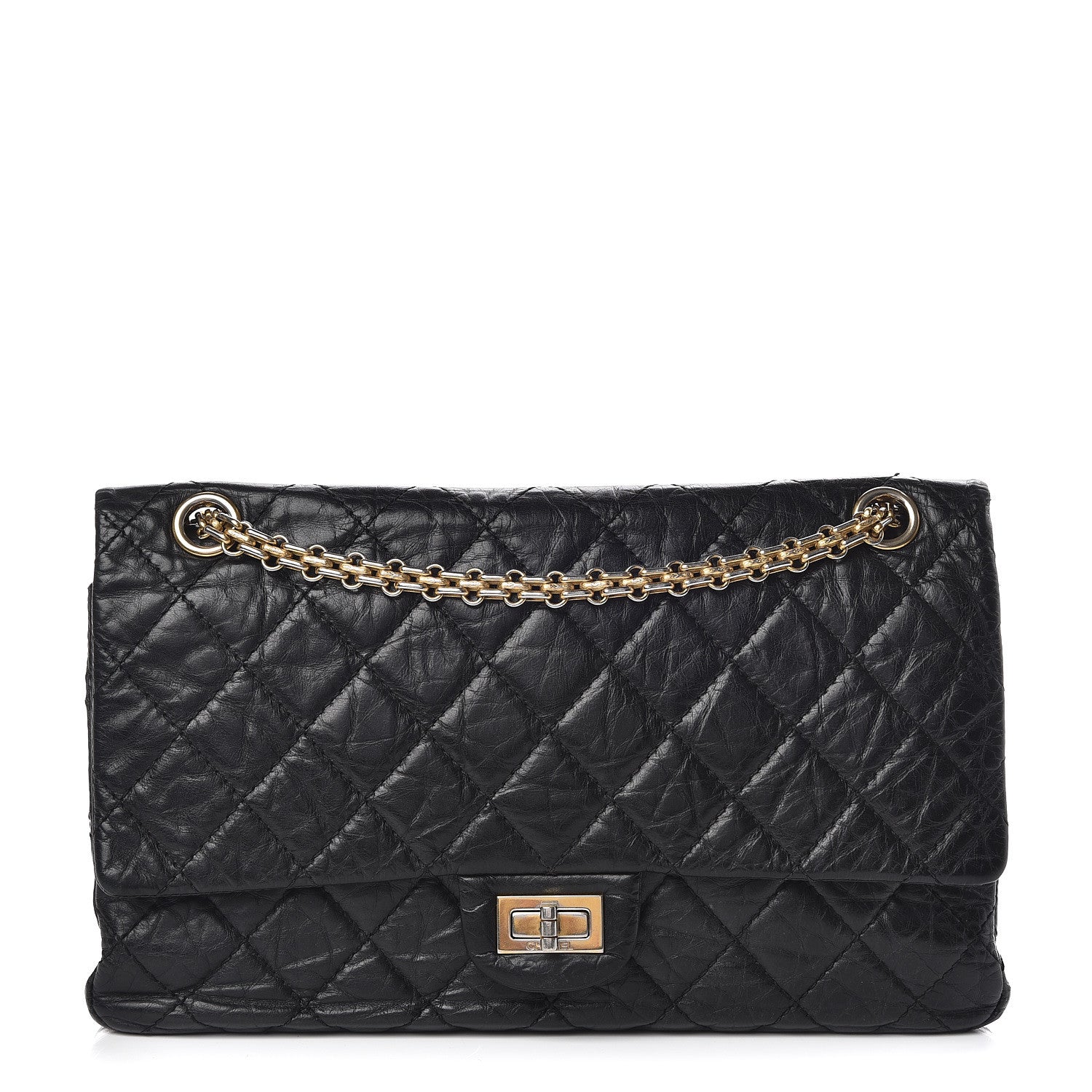 Chanel Aged Calfskin Quilted 2.55 Reissue 226 Flap Black 1 of 11
