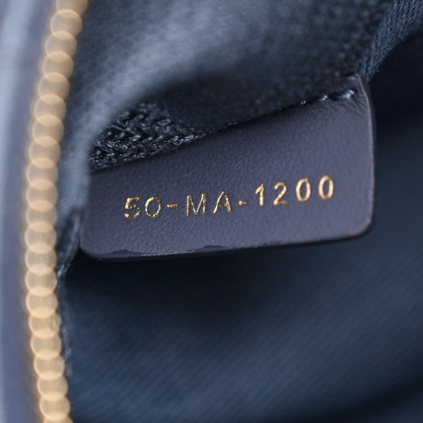 Canvas Embroidered Cannage Medium Lady D-Lite Denim Blue