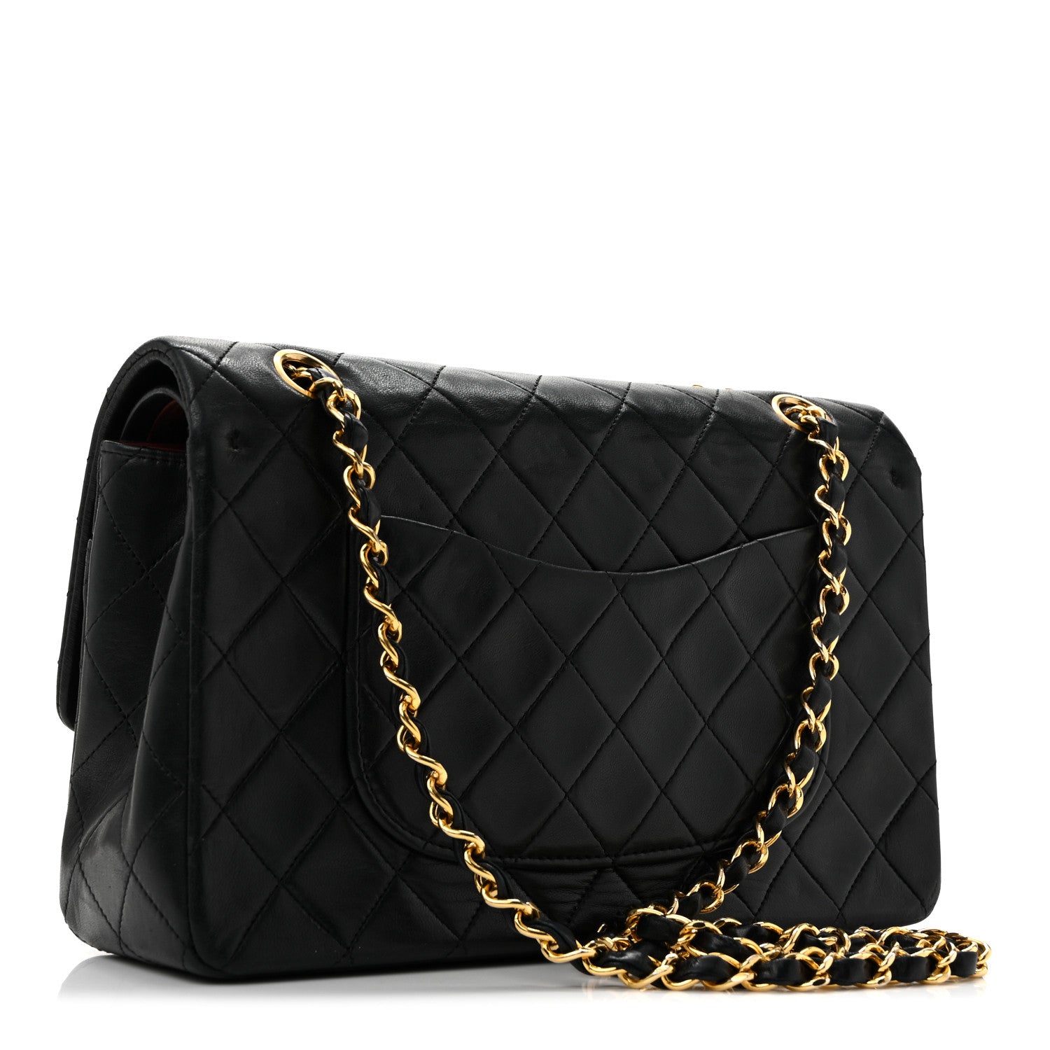 Chanel Lambskin Quilted Medium Double Flap Black 3 of 14