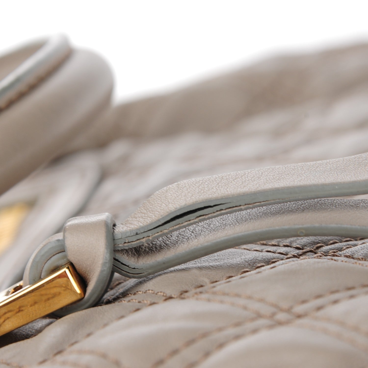 Marc Jacobs Calfskin Quilted Stam Light Grey 12 of 14