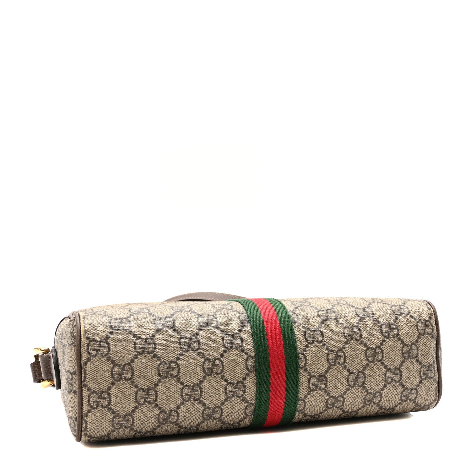 Gucci GG Supreme Monogram Web Small Ophidia Shoulder Bag Brown 4 of 10