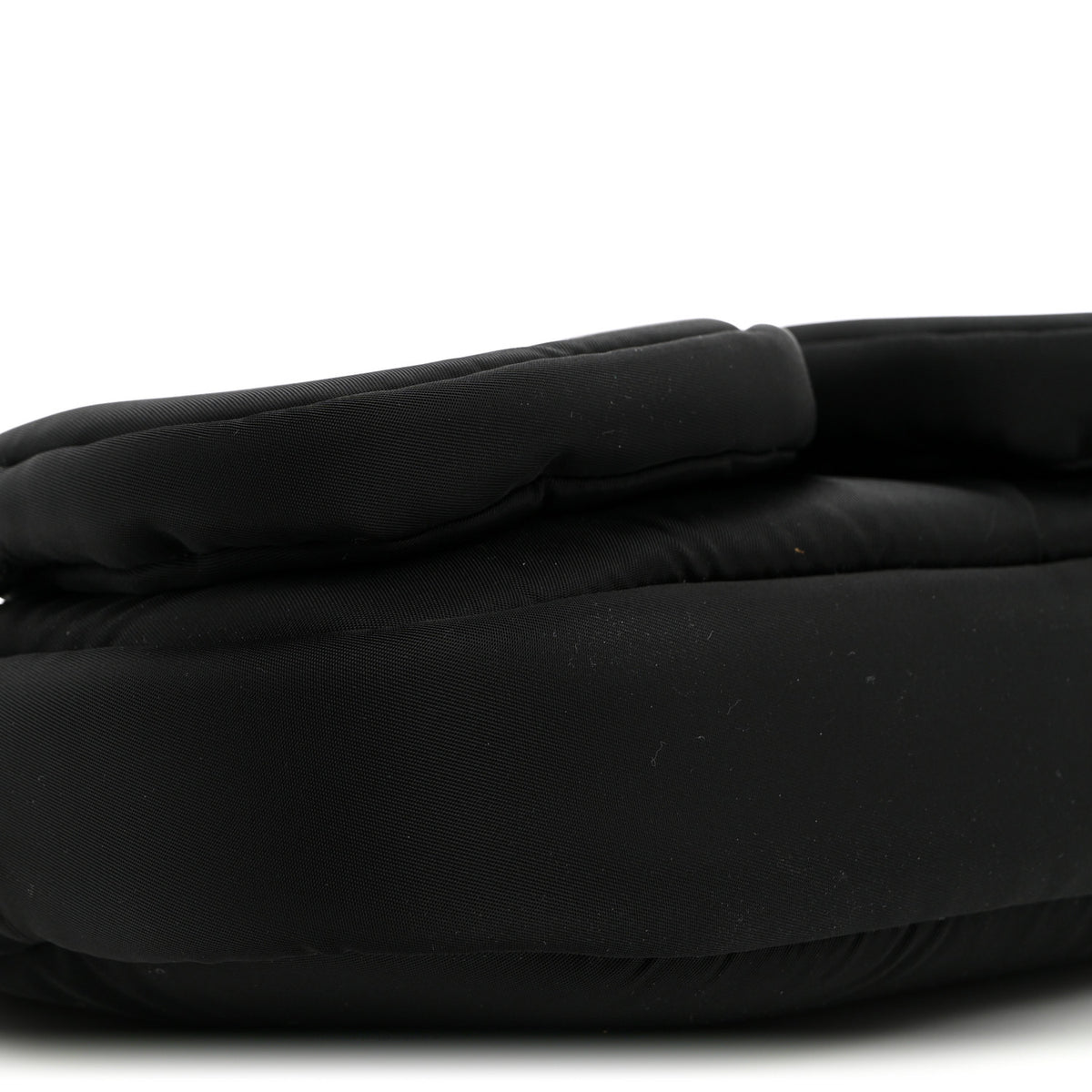 Tessuto Nylon Double Pocket Wristlet Pouch Black Fuoco
