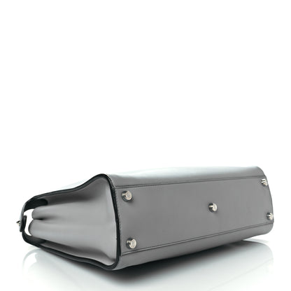 Fendi Vitello Tahiti Burro Large Peekaboo Iconic Essentially Satchel Ardesia Dark Blue 3 of 9