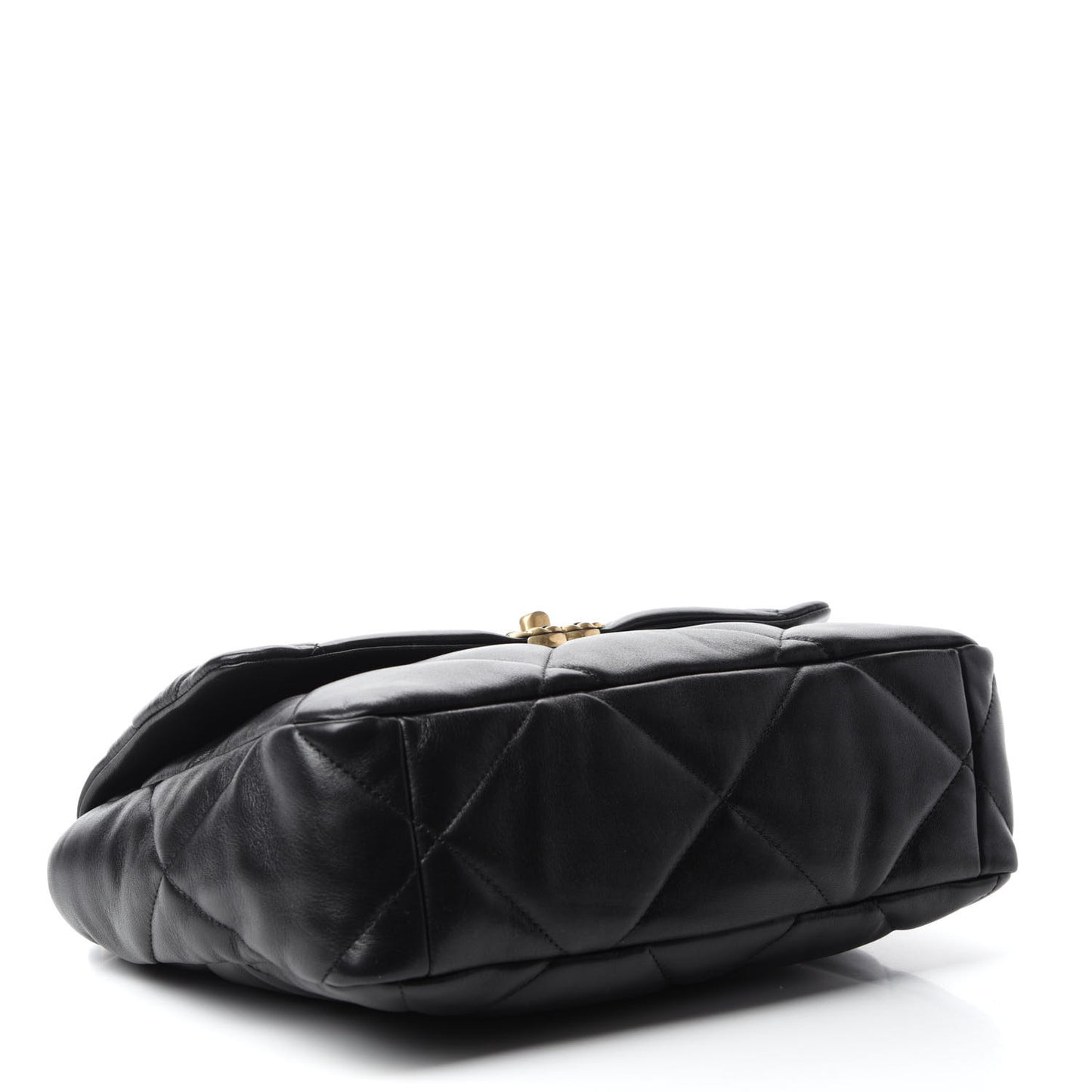 Lambskin Quilted Large Chanel 19 Flap Black