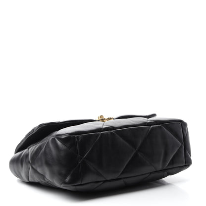 Chanel Lambskin Quilted Large Chanel 19 Flap Black 4 of 10