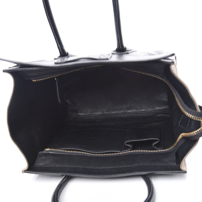 Celine Satin Calfskin Suede Micro Tri-Color Luggage Almond 5 of 15