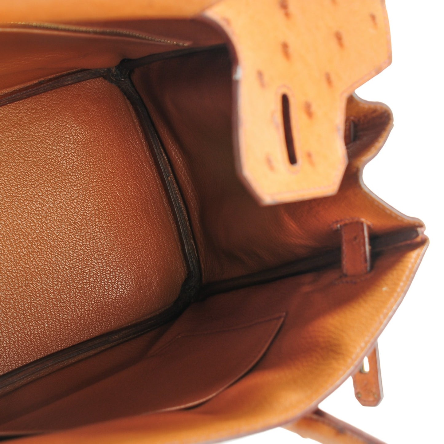 Ostrich Birkin 30 Cognac