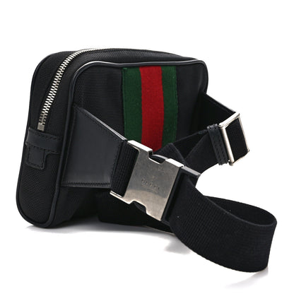 Gucci Canvas Web Slim Belt Bag Black 3 of 11