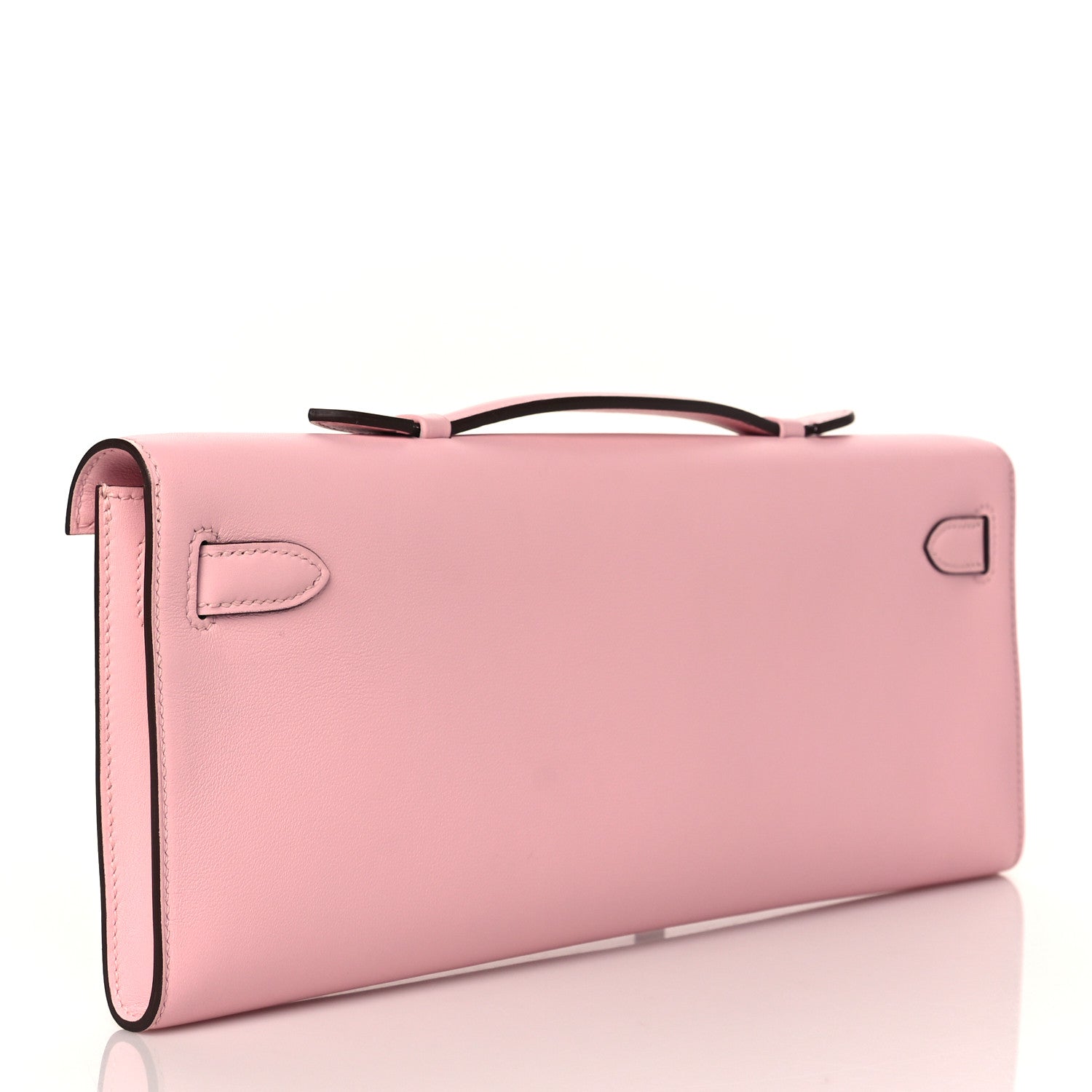 Hermes Swift Kelly Cut Clutch Pochette Rose Sakura 6 of 19