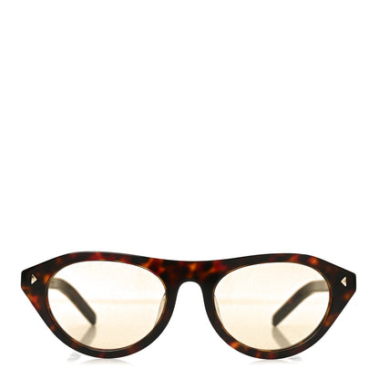 Prada Acetate Iconic Metal Plaque Sunglasses SPR B15-F Chamomile 2 of 7