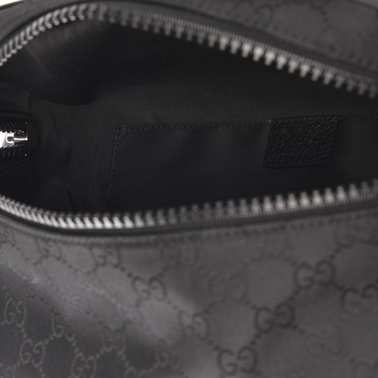 Nylon Monogram Fanny Pack Belt Bag Black