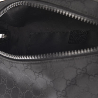 Gucci Nylon Monogram Fanny Pack Belt Bag Black 5 of 7