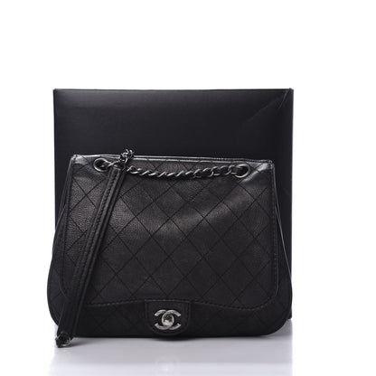 Chanel Calfskin Coco Twin Large Flap Black 13 of 13
