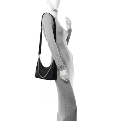Givenchy Smooth Calfskin Small Moon Cut Out Shoulder Bag Black 2 of 13
