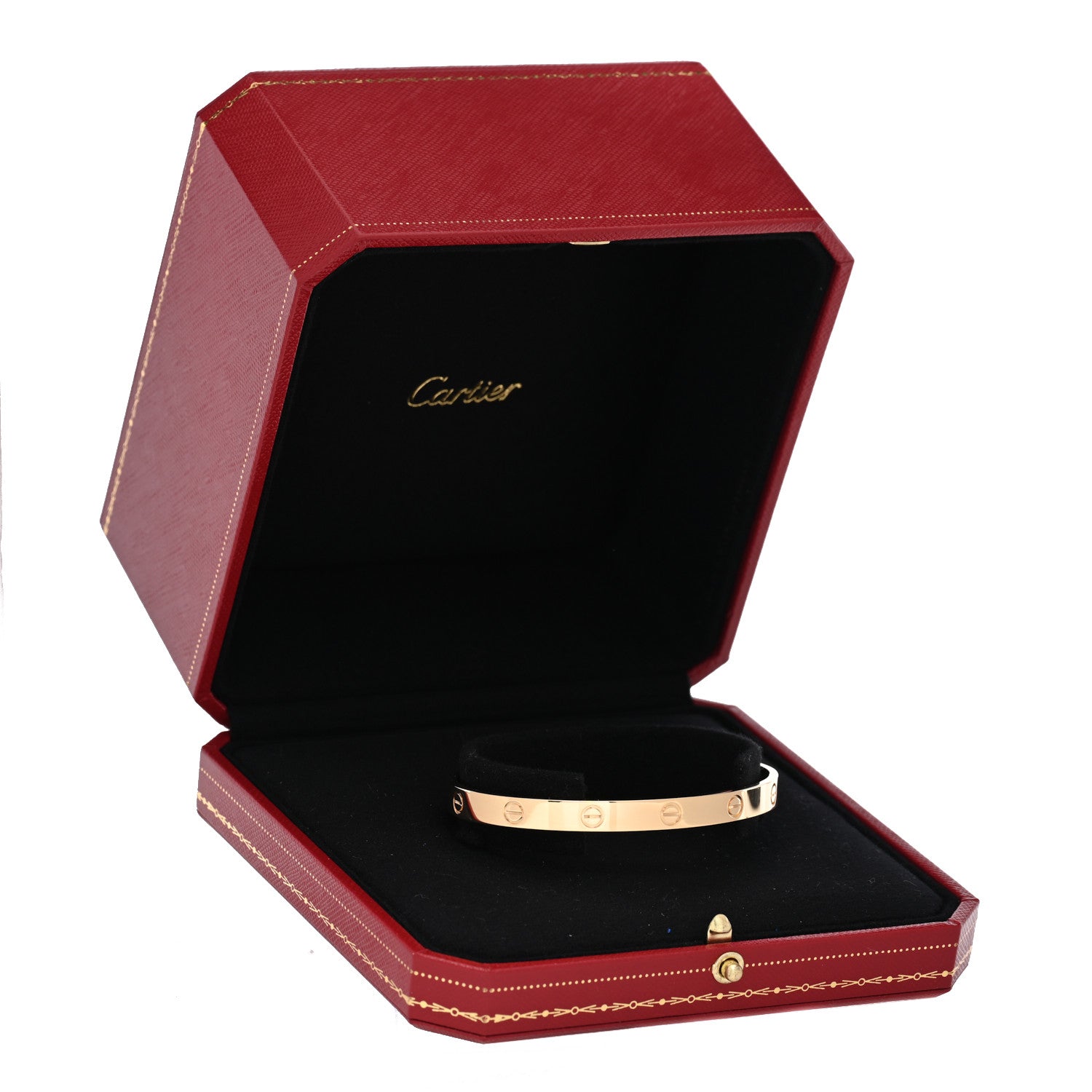 Cartier 18K Yellow Gold LOVE Cuff Bracelet 19 4 of 4