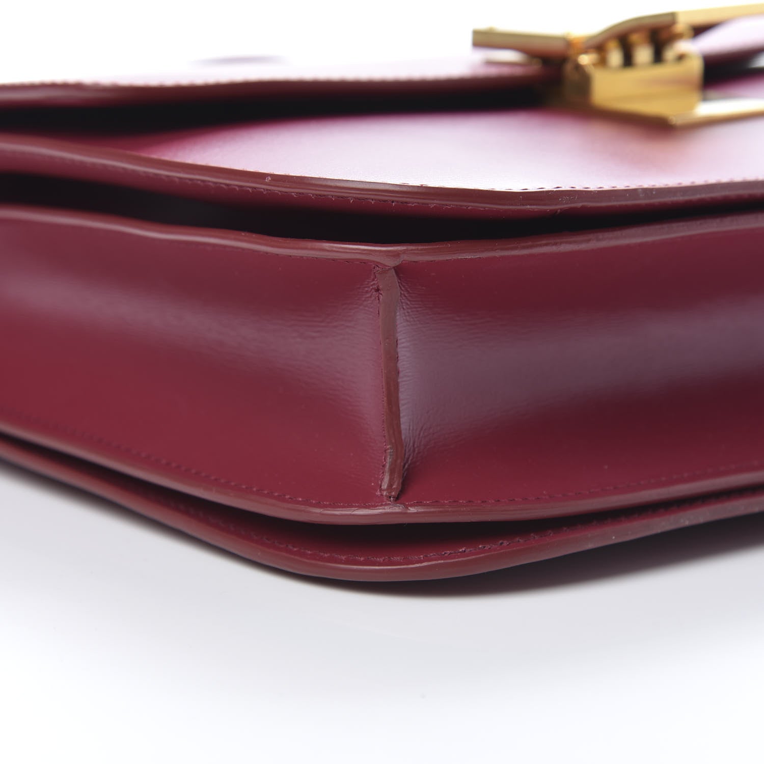 Celine Box Calfskin Medium Classic Box Flap Bag Raspberry 9 of 11