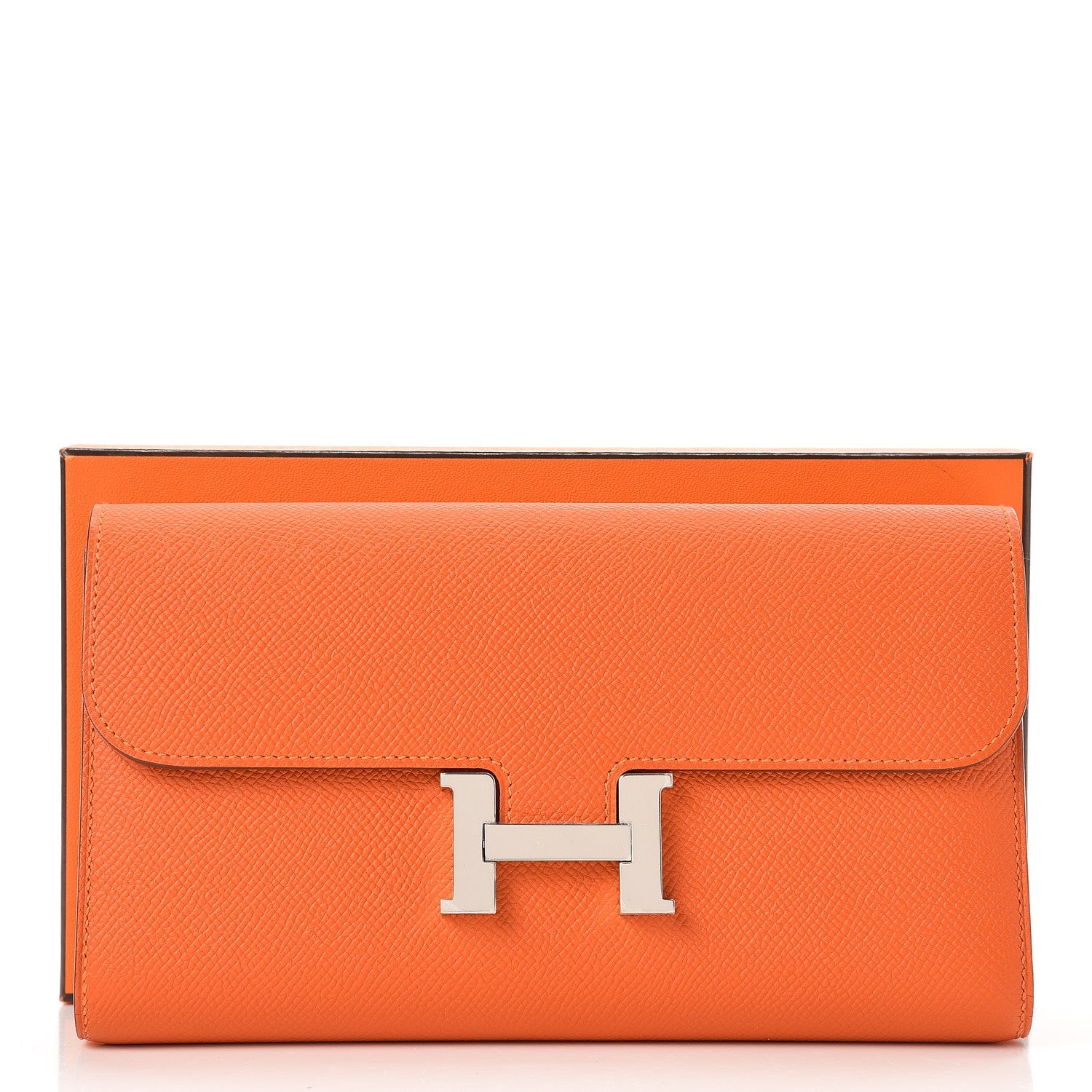 Hermes Epsom Constance Long Wallet Orange 8 of 8