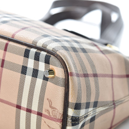 Burberry Haymarket Check Medium Regent Tote Chocolate 12 of 20