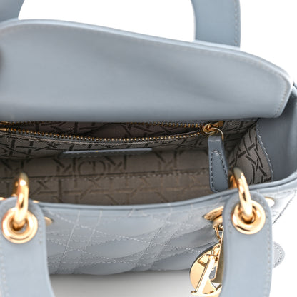 Christian Dior Lambskin Cannage Mini Lady Dior Cloud Blue 5 of 10