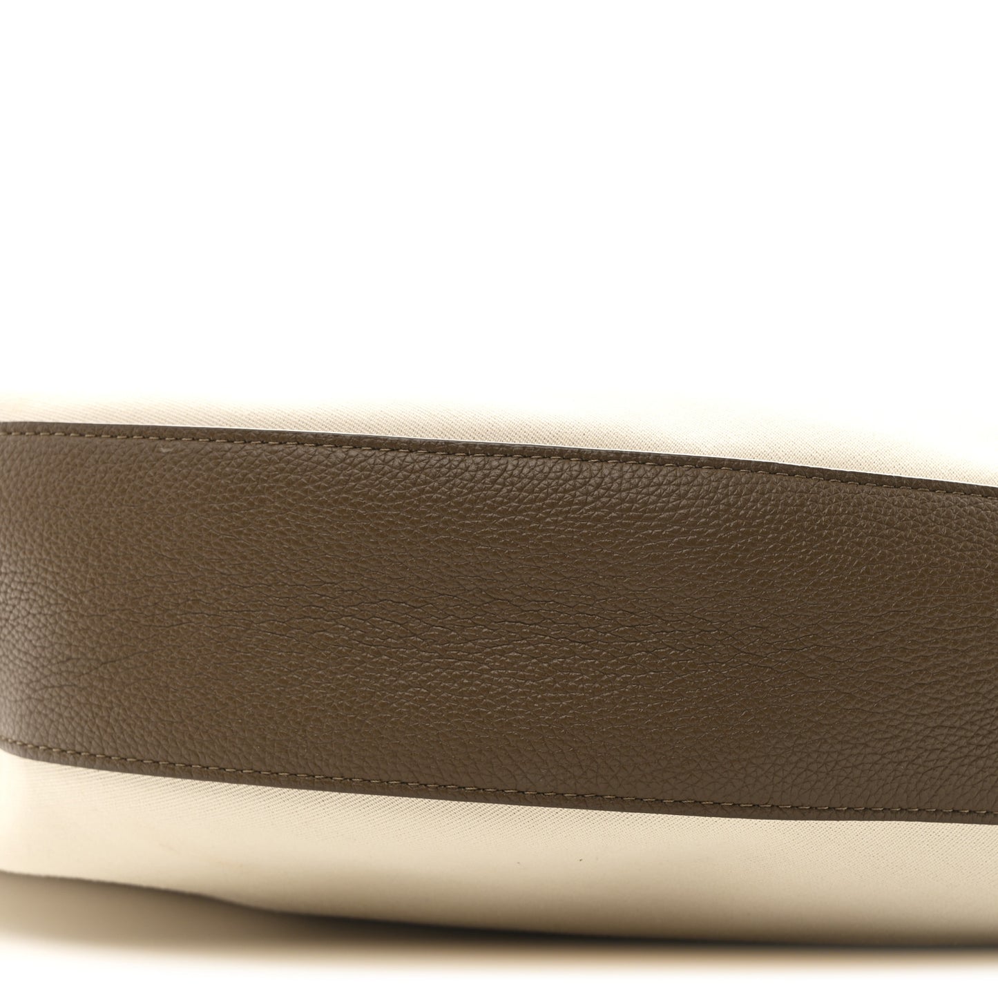 Canvas Calfskin August Hobo Cream