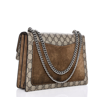 Gucci GG Supreme Monogram Medium Dionysus Shoulder Bag Taupe 3 of 12