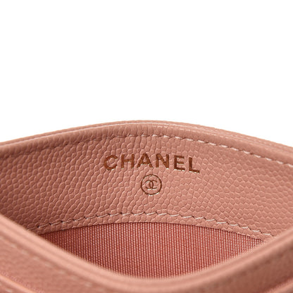 Chanel Caviar Camellia Embossed Card Holder Nude 5 of 8
