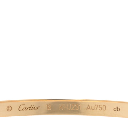 Cartier 18K Yellow Gold Small LOVE Bracelet 18 3 of 7