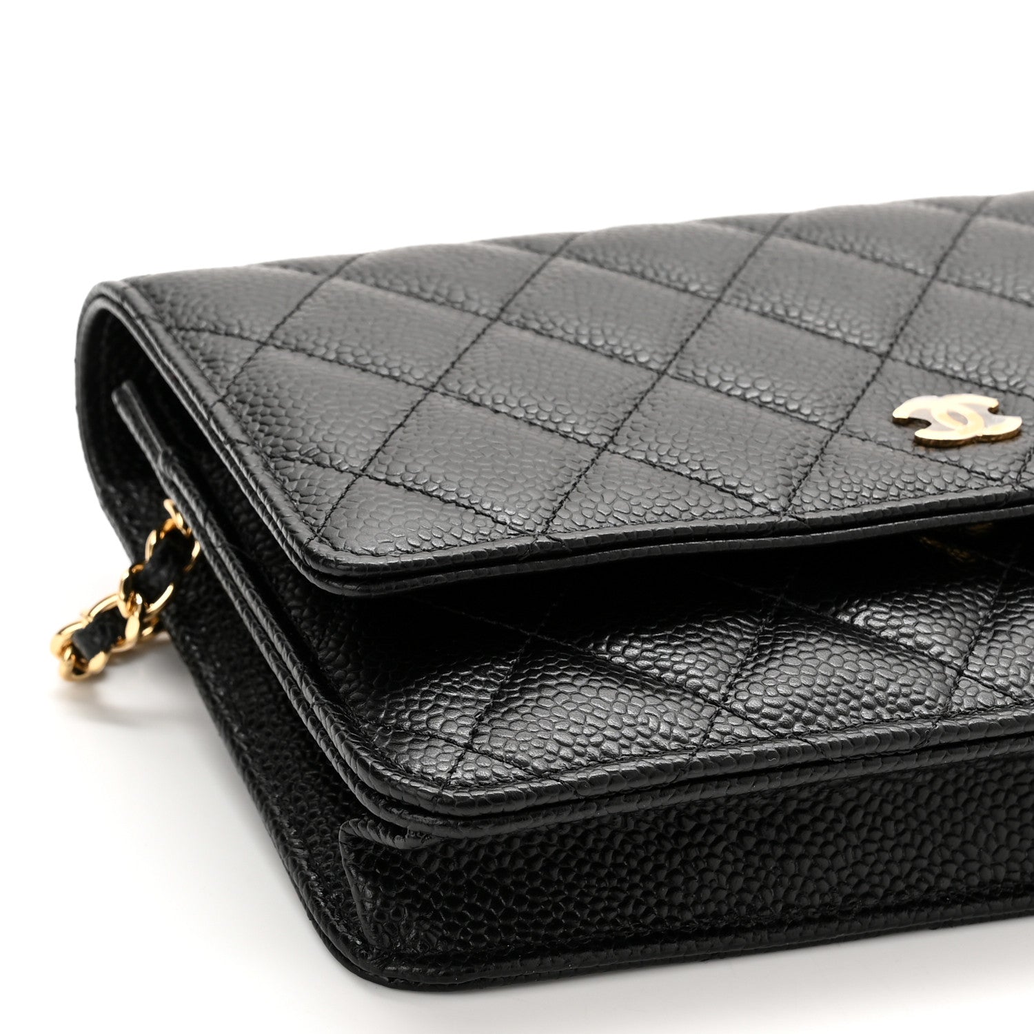 Chanel Caviar Quilted Wallet On Chain WOC Black 10 of 12