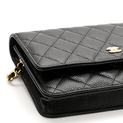 Chanel Caviar Quilted Wallet On Chain WOC Black 10 of 12